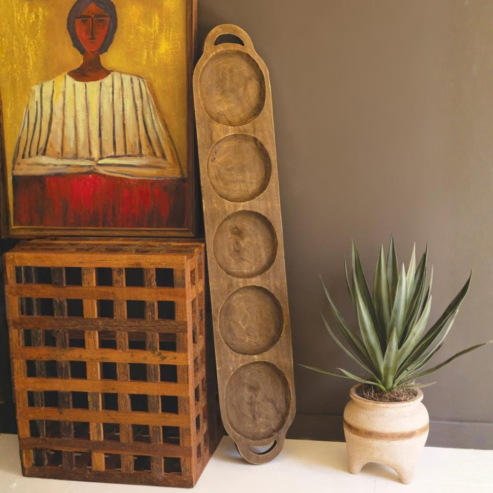 Wooden Oval Serving Tray