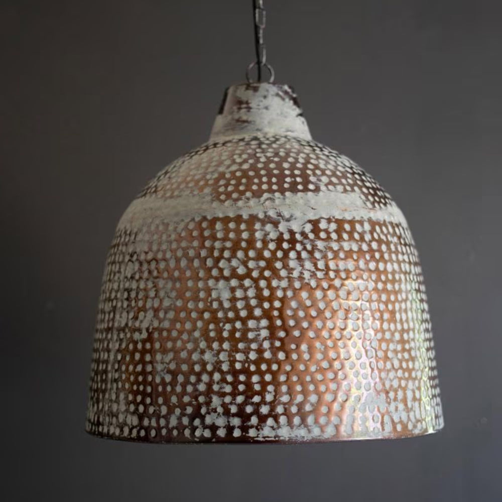 Rustic Whitewash Pendant
